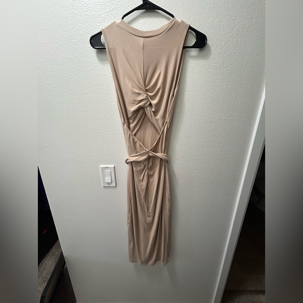 Elegant Tan Women's Dress